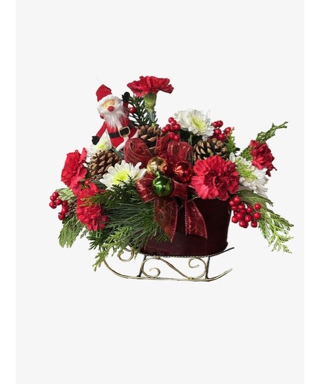 Red Sleigh Bouquet